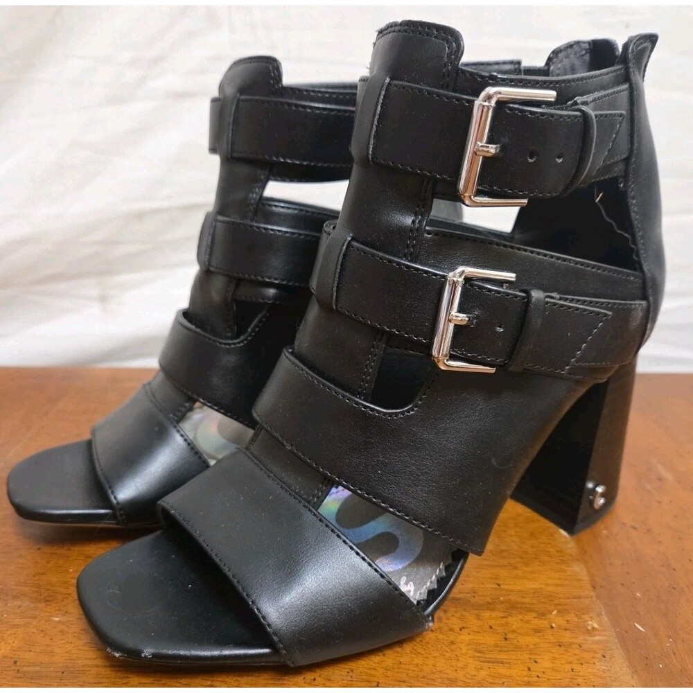 Circus By Sam Edelman Ezra Black Strappy Heel Sandals Size 7.5 New NWOT